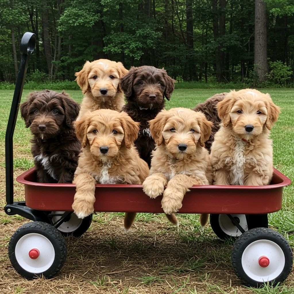 Golden retriever dog portrait